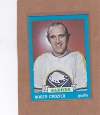 1973-74 TOPPS HOCKEY ROGER CROZIER #108 SABRES EXMT/EXMT+ *A35670
