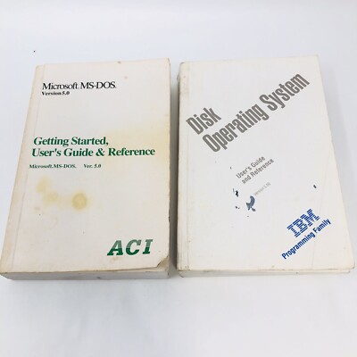 Vintage IBM Microsoft MS-DOS 5.0  Operating System Programmer's Reference Guide