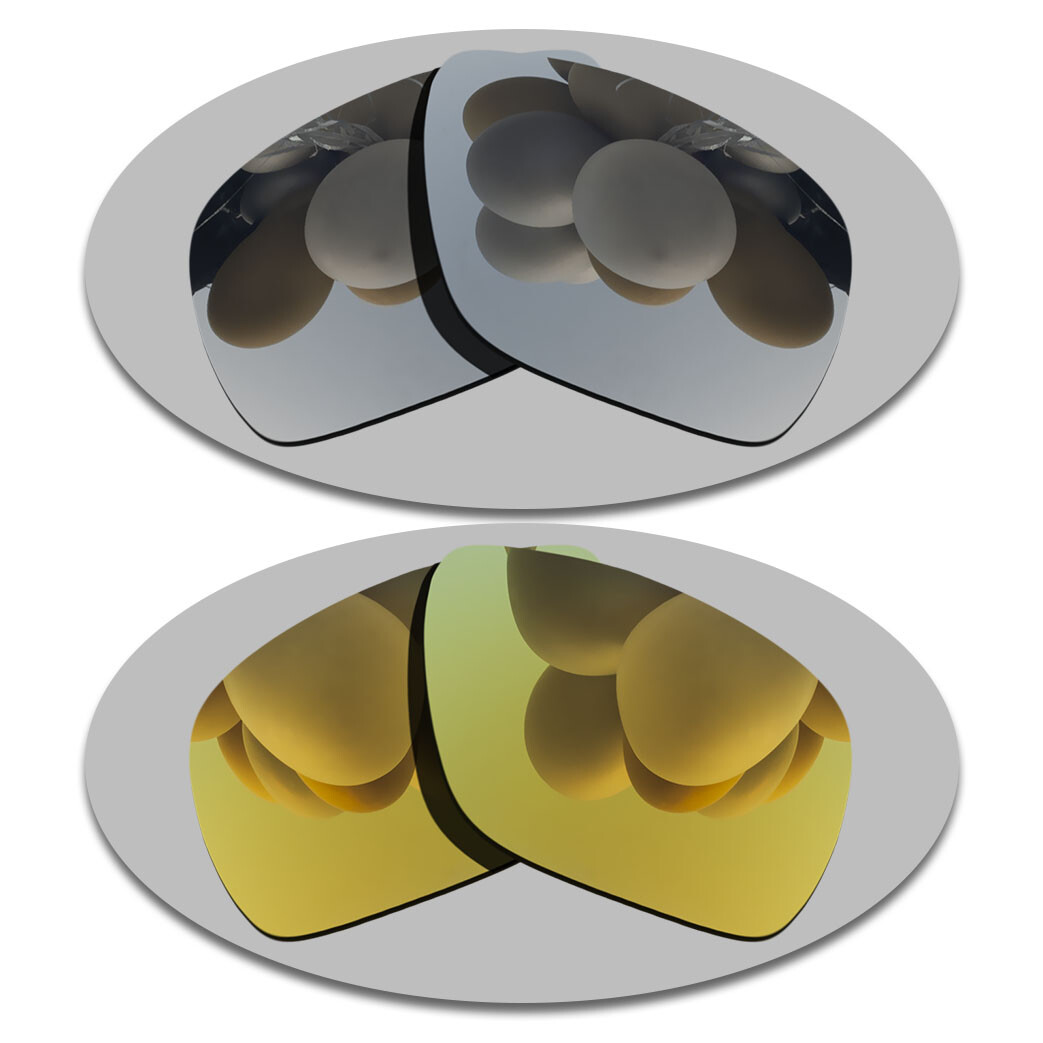 Silver&Yellow Gold Lenses Replacement For-Oakley Dispatch 1 Polarized