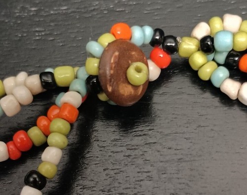 Vintage Multi Strand Colorful Beaded Necklace 20" - Picture 2 of 6