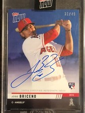 2019 Topps Now #OD-177B Jose Briceno Los Angeles Angels AUTO AUTOGRAPH RC 31/49