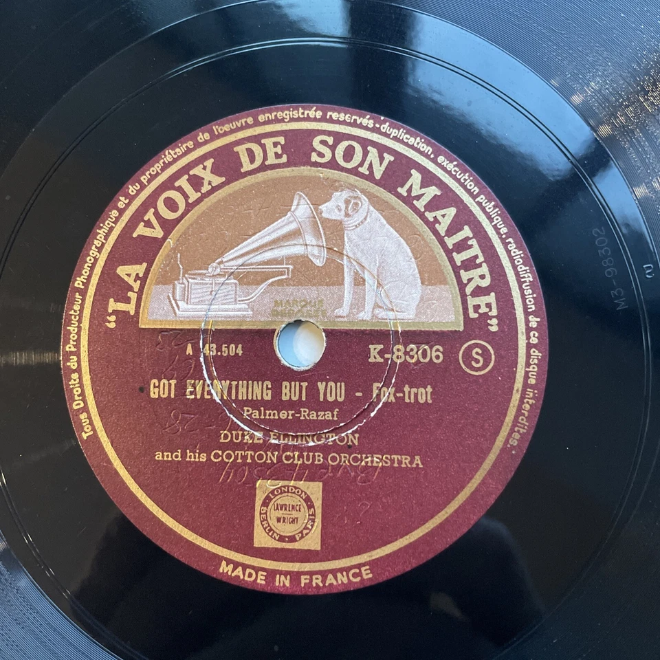 78 RPM DUKE ELLINGTON - The mooche- Got everything but you- GRAMOPHONE 8306 EX++ - Photo 3/4