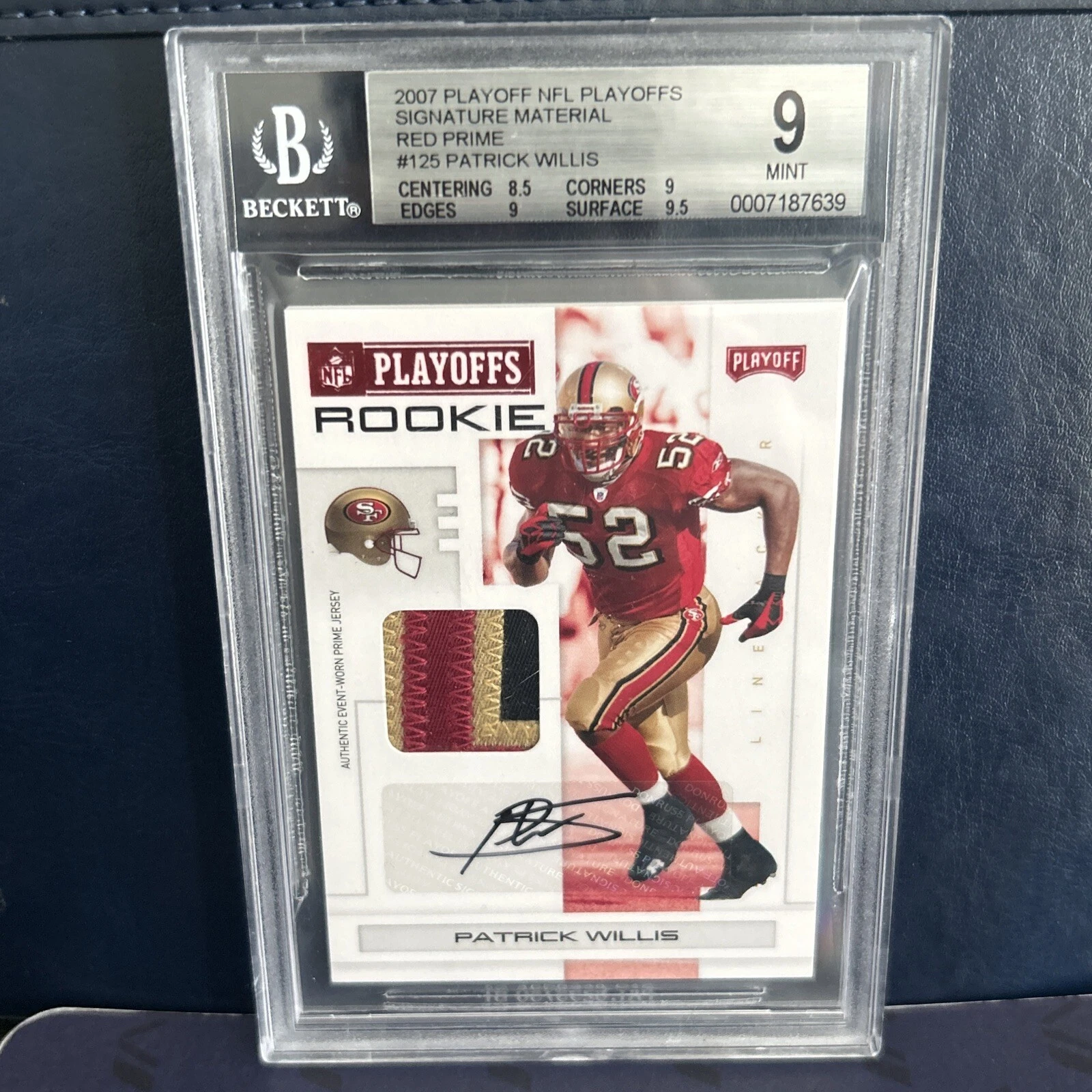 Patrick Willis Playoff NFL Playoffs Signature Materials #125 Red Prime