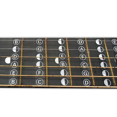 Gitarrengriffbrett Notizen Map Labels Aufkleber Griffbrett für 6 String Acou _cn