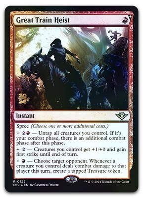 Great Train Heist #125 (Foil) (NM) Prerelease Cards PRE Magic MTG