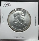 1956 Franklin Half Dollar HIGH GRADE in BU Uncirculated Condition!