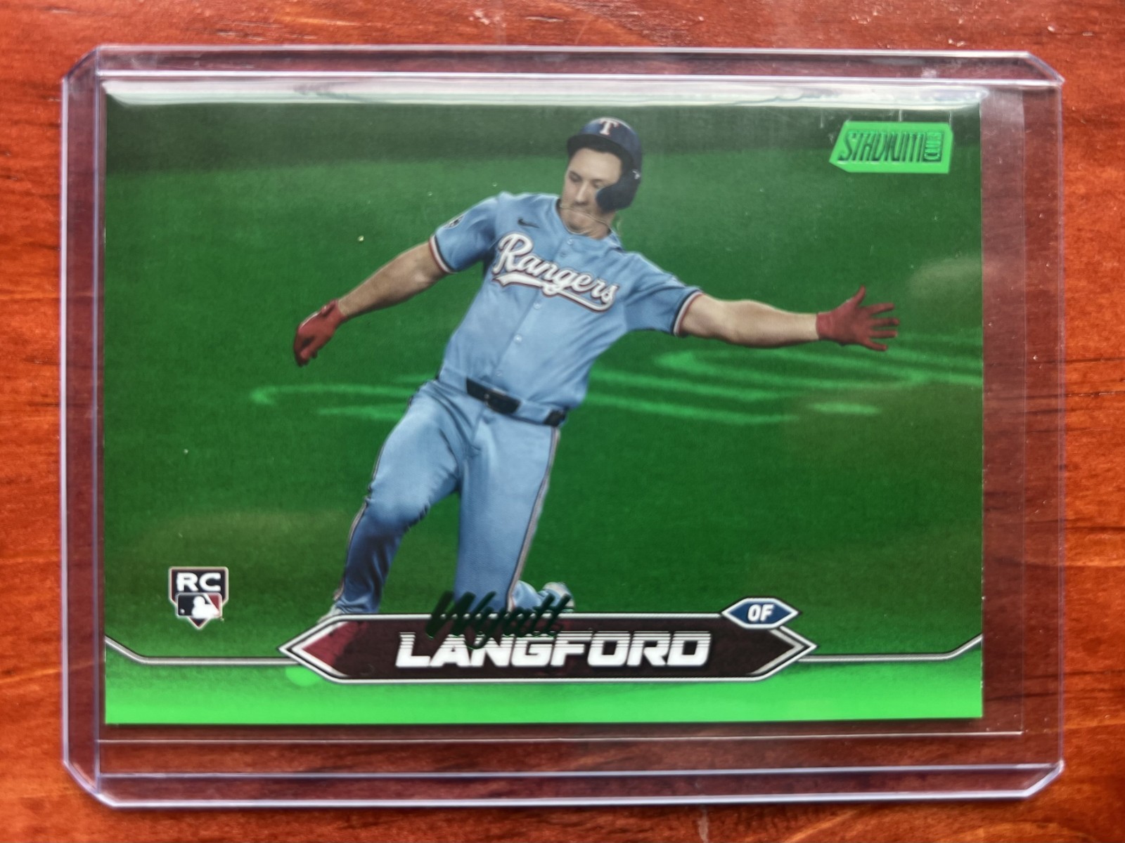 2024 Topps Stadium Club - Wyatt Langford #30 Green Foil /199 (RC)