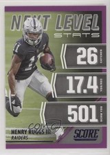 2021 Score Next Level Stats Purple Henry Ruggs III #NL25 01az