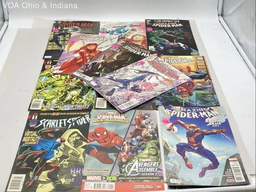 Marvel Spider-Man Comic Book Lot Mixed Modern Era Superhero 12 Comics