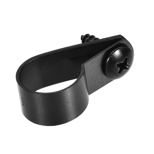 50pcs 16mm Nylon Type R Câble Clips Pince à Fil Pinces avec Vis Noir - Photo 4/5