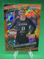 2025 Prizm WNBA Katie Lou Samuelson Orange Cracked Ice Prizm #82 Seattle Storm