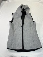 Gerry Women's Scuba Hooded Full Zip Gray Vest Size S