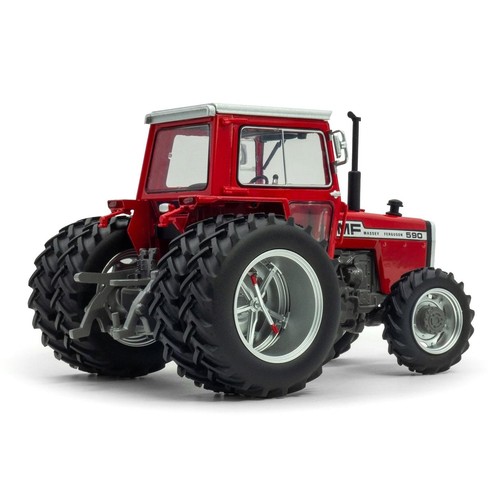 Universal Hobbies 1/32 Massey Ferguson 590 4WD Tractor w Rear Dual Wheels UH6766 - Picture 2 of 4