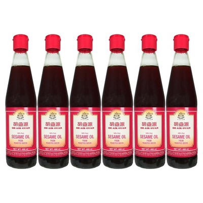 100% Pure Sesamöl 6x650ml Dau Me Sesame Oil Sesam Öl Pure aus gerösteten Sesam