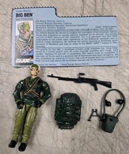 Hasbro GI Joe Big Ben v1 1991 complete with file card ARAH
