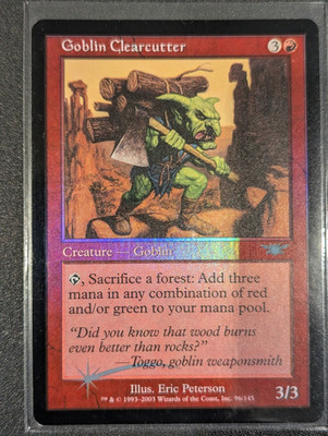 Goblin Clearcutter - FOIL - Legions - NM - MTG - Magic the Gathering - Rot