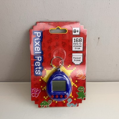 Pixel Pets elektronisches Spiel - blau - Taschenformat 168 Haustiere zur Auswahl