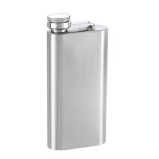 5oz/140ml Stainless Steel Hip Flask for Camping Hiking Activity Silver