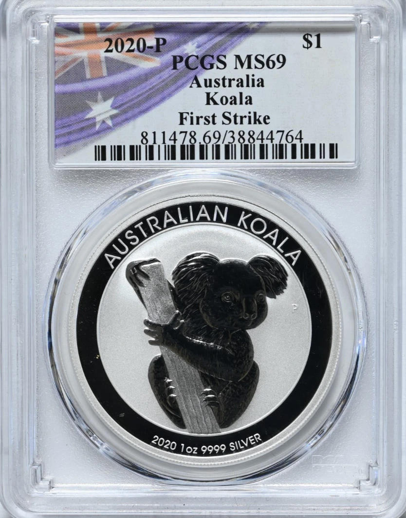 Australian Koala MS 69 Graded 1 oz Precious Metal Content per Unit