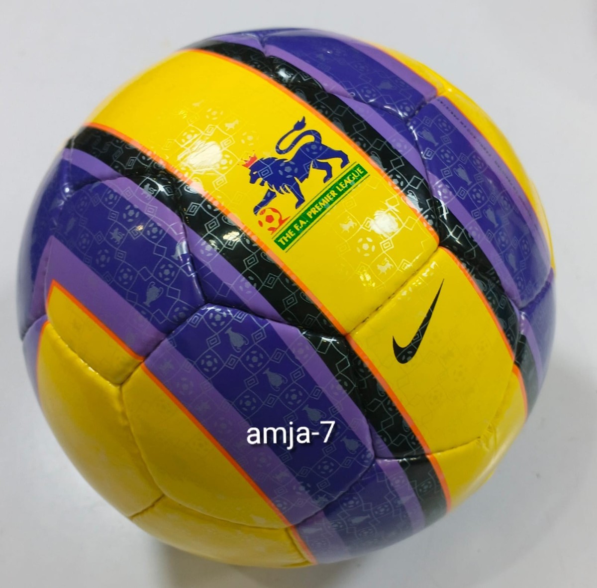 Nike Yellow/Purple T90 Premier League Match And Training Soccer