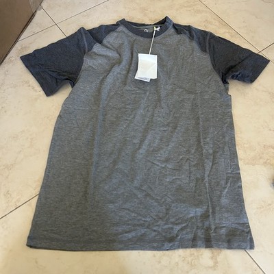 Tasc Performance Mosotech Carrollton Fitness Tee Shirt Mens Small Heather Gray