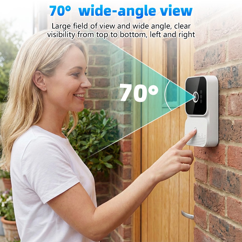 Doorbell Camera Video Door Bell Audio Intercom Night Vision Smart Doorbell — image 7