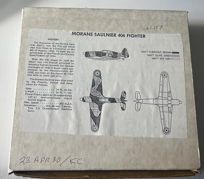Unbranded  1/72 Morane Salinger 406 Fighter Model Airplane Kit Free Shipping