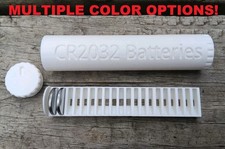 CR2032 Battery Case for Storage, Holder, Dispenser - Holds Up To 20 Batteries