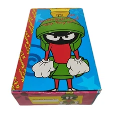 Vintage Marvin Martian Looney Tunes School Pencil Box Biodegradable USA Angry