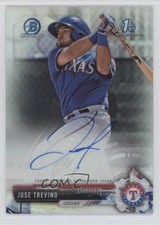 2017 Bowman Chrome Prospect Refractor 115/499 Jose Trevino #CPA-JT Auto 6k2