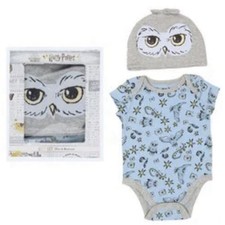 Harry Potter 6 Months Baby Clothing 2-Piece Set with Bodysuit  Hat NEW