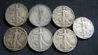 Lot of 7 - Silver Liberty Walking Half Dollars From A Local Estate