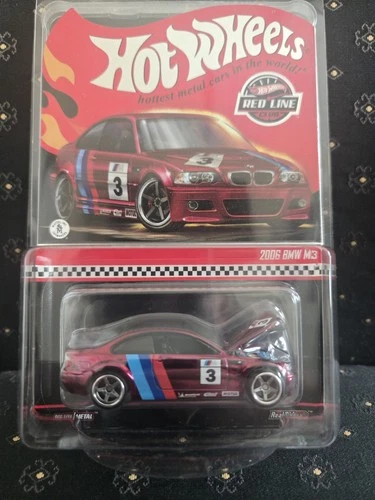 Hot Wheels  RLC 2006 BMW M3 Spectraflame Red ,Red Line Club Exclusive! Sealed