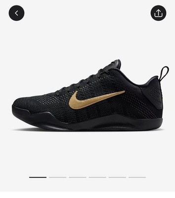 Size 15 Nike Kobe XI 11 Elite Low Protro Fade To Black Gold IM4260