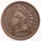 1889 Indian Head Penny Cent Extremely Fine (XF)