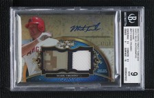 2013 Triple Threads Unity Jumbo Relics Sapphire 7/10 Mark Trumbo BGS 9 Auto 03hd