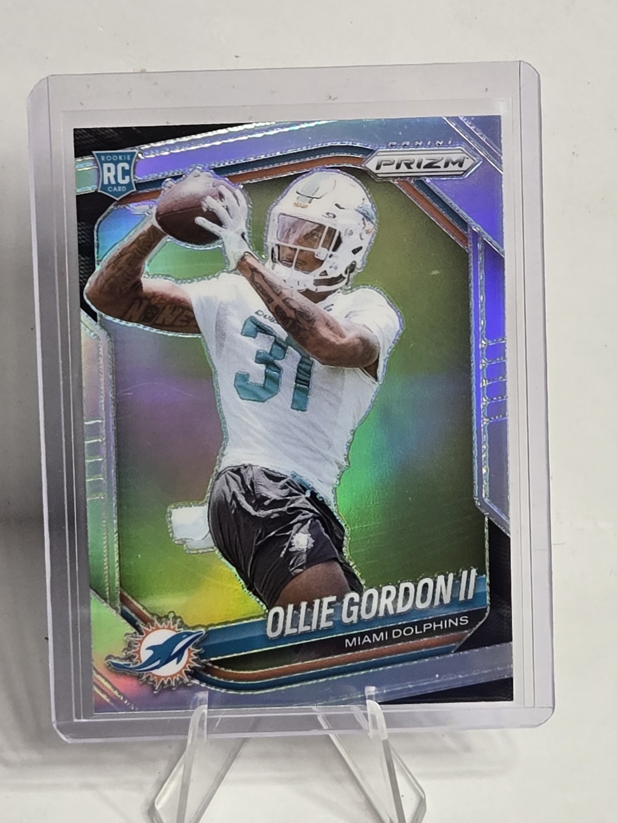 Ollie Gordon II 2025 Panini Prizm #333 Silver Miami Dolphins Rookie Card RB RC