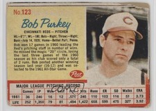 1962 Post Bob Purkey #123 0nr3