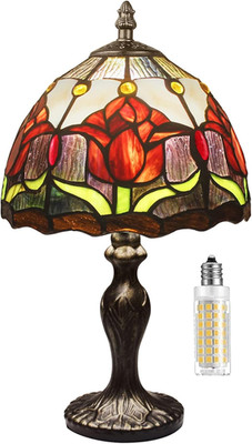 Stained Glass Lamp Table Lamp Stained Crystal Bead Style Table Light, Handmade D
