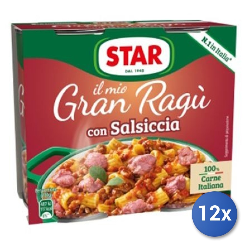 12X Multipack Sugo Star Gran Ragu 180X2 Sausage