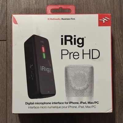 iRig Pre HD Digital Microphone Interface Compatible with iPhone, iPad, Mac, PC