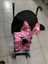 Pink Black Polka Dot Umbrella Stroller, Single Seat, Folding