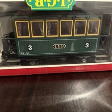 LGB 3040 Green Passenger #3 Car G Gauge w/ Passengers West Germany Lehmann grun