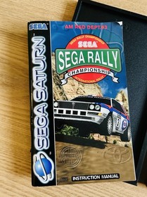 SEGA Sega Rally Championship Sega Saturn PAL Racing Game Manual 1995 RETRO