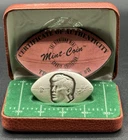 Troy Aikman Cowboys 1996 NFL QB Club 1 Oz .999 Silver W/Box & COA Highland Mint