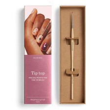 Ultra-Fine Nail Art Liner Brush - Flexible Bristles, Wooden Handle, French Tip T