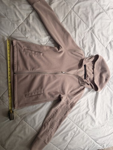 Calvin Klein Performance Women’s Pink Fleece Full Zip Hoodie Pockets M