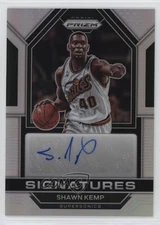 2022-23 Panini Prizm Signatures Silver Prizm Shawn Kemp #SIG-SKE Auto 0c3