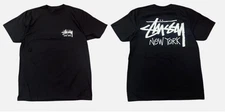 Stussy New York Chapter Tee Men’s Black Streetwear Graphic T-Shirt Fit Reprint