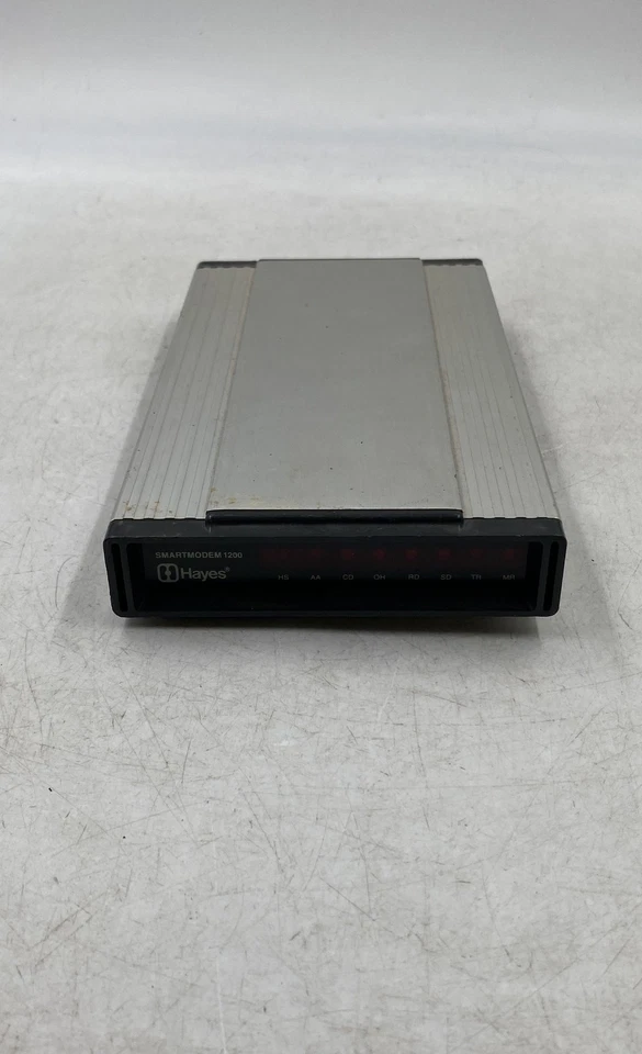 Hayes SmartModem 1200 Silver Ethernet RJ45 Outer Computer Modems Prop - Image 2 of 4